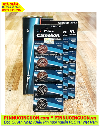 COMBO 01Hộp 10vỉ=50viên Pin 3v lithium Camelion CR2032  _Giá 259.000đ/HỘP 50viên